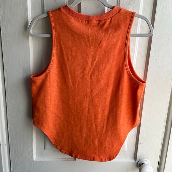 LNA Clothing Curved Hem Tank Orange - Picture 7 of 8